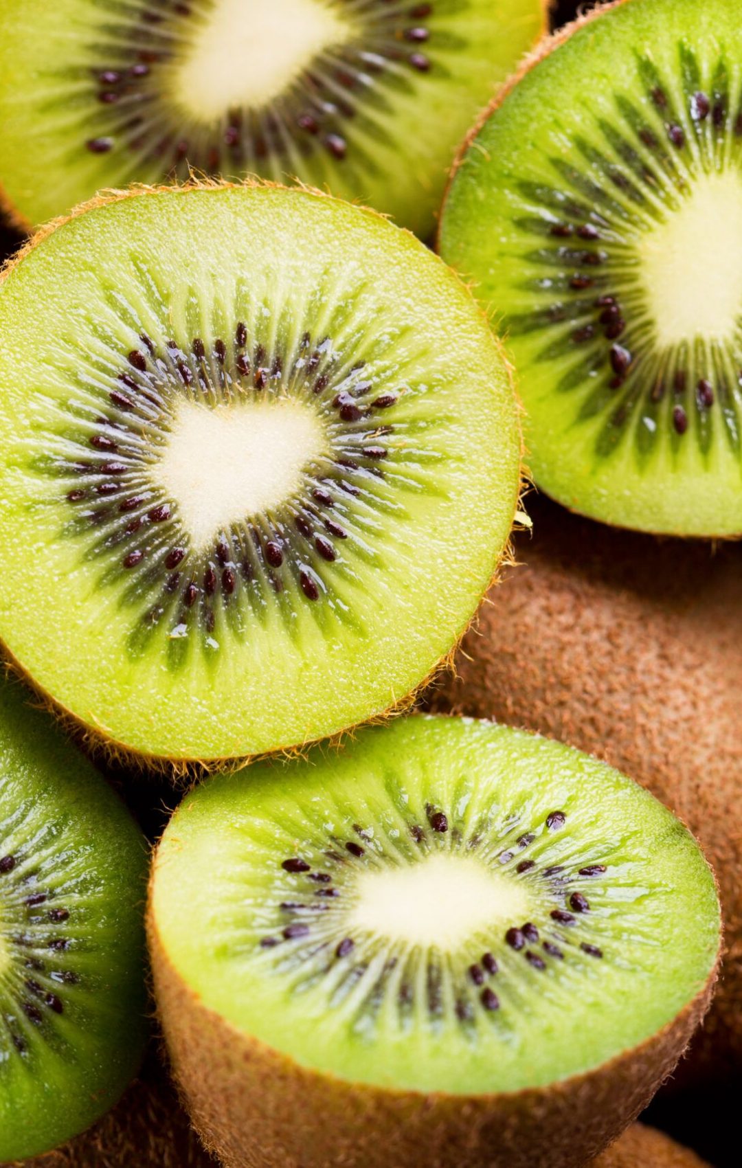 fresh kiwi fruit as background